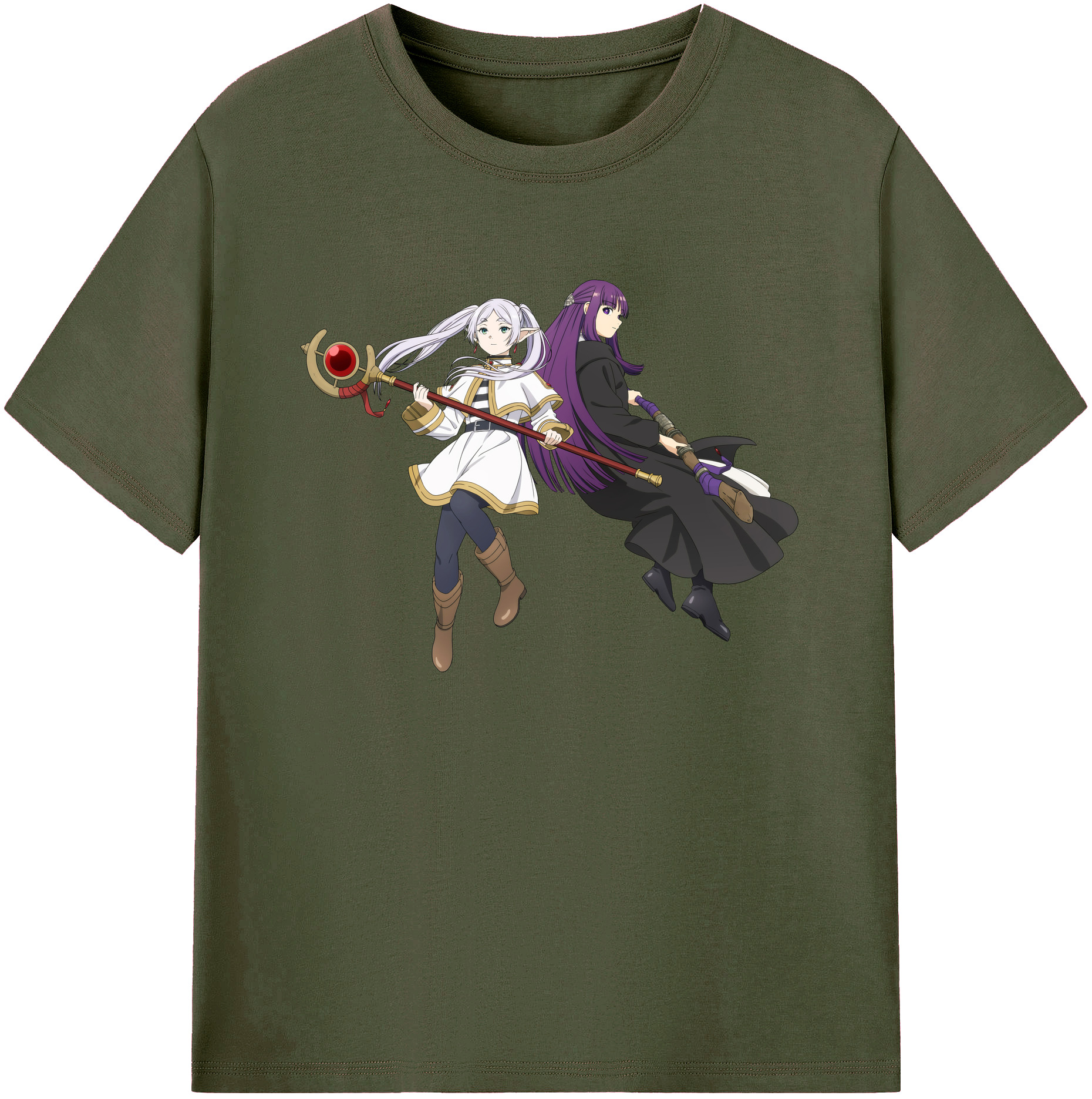 （画像用） 葬送のフリーレン Frieren 綿100％ メンズ半袖Tシャツ｜肌触りやわらか＆通気性